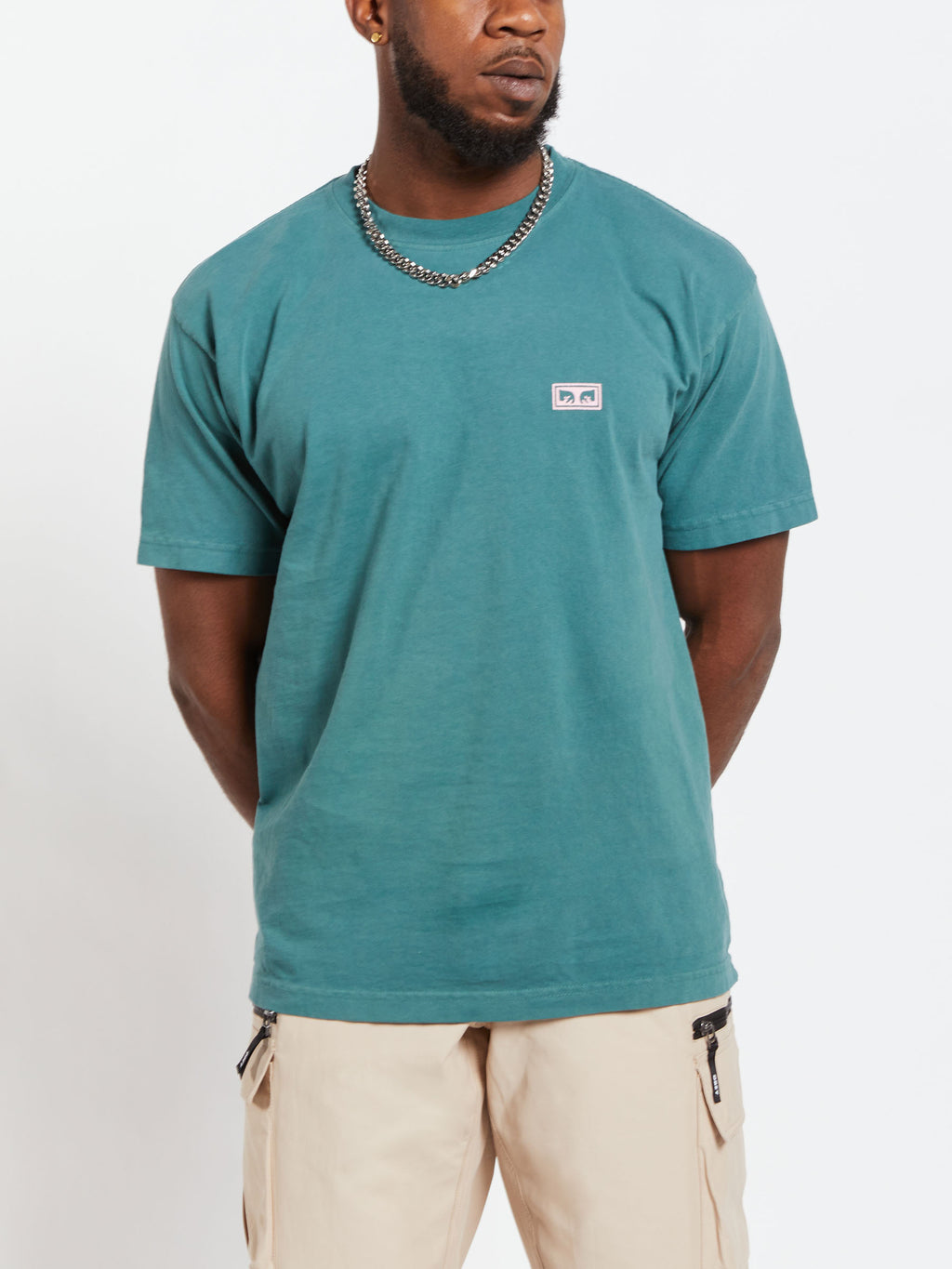 CARHARTT WIP RADIANT CREW NECK T-SHIRT IN SOLID COLOR COTTON