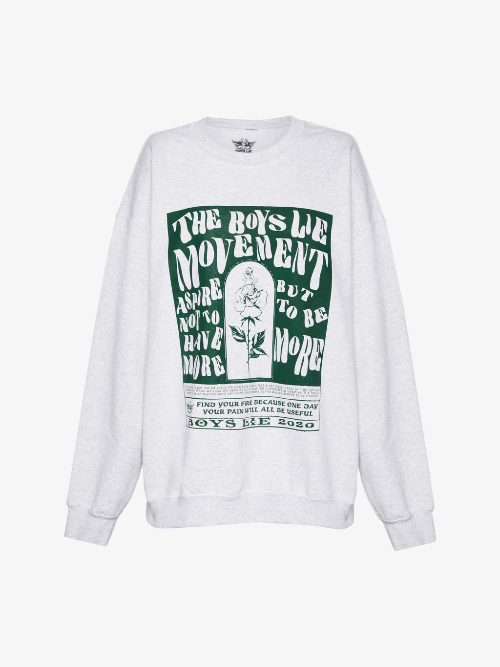 Boys lie discount word vomit crewneck